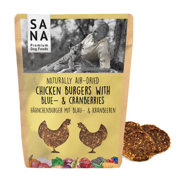 Burger de poulet aux myrtilles & canneberges (100g)
